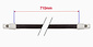 400W 710mm Ceramic IR tube element