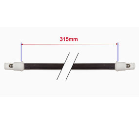 300W 315mm Keramisches IR-Röhrenelement 300W 315mm Keramisches IR-Röhrenelement