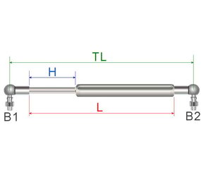 Riho Gas spring Riho 250-605 220N