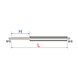 Palm Beach Gas spring Palm Beach 143-378 650N 2xM8
