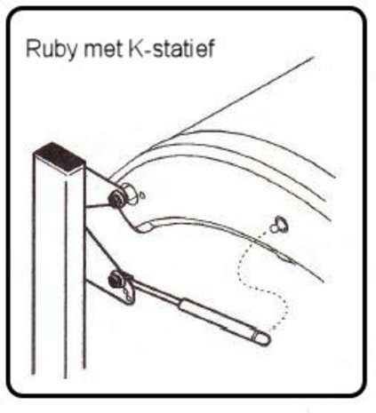 Hapro Gas spring Hapro HG Ruby 400N-450N Hapro Gas spring Hapro HG Ruby 400N-450N