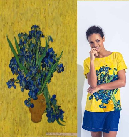 Jersey Inkjet 739 - Irissen, Vincent van Gogh