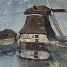 Katoen Inkjet 508 - In de maand juli. Een molen aan een poldervaart, Constant Gabriël Katoen Inkjet 508 - In de maand juli. Een molen aan een poldervaart, Constant Gabriël