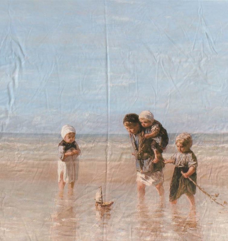 Jet d'encre coton glacé 709 - Enfants de la mer, Jozef Israëls