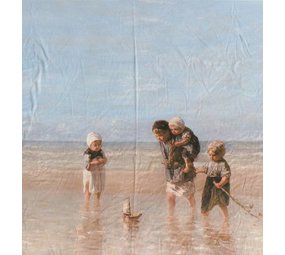 Glans Katoen Inkjet 709 - Kinderen der Zee, Jozef Israëls