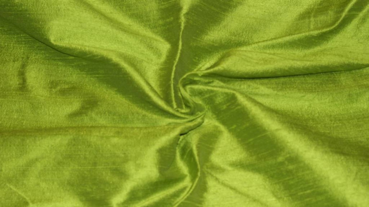 Dupion Silk D9 - vert lime