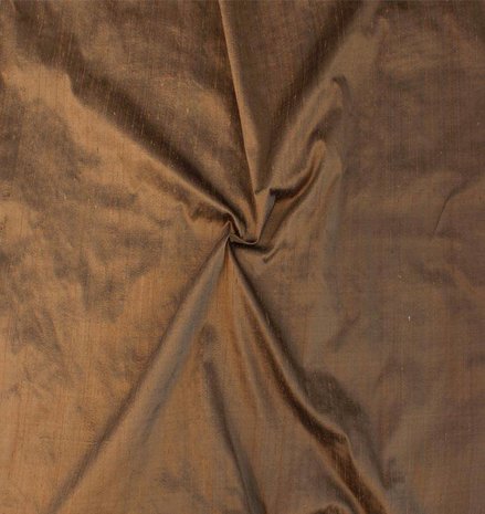 Dupion Silk D24 - Sattelbraun