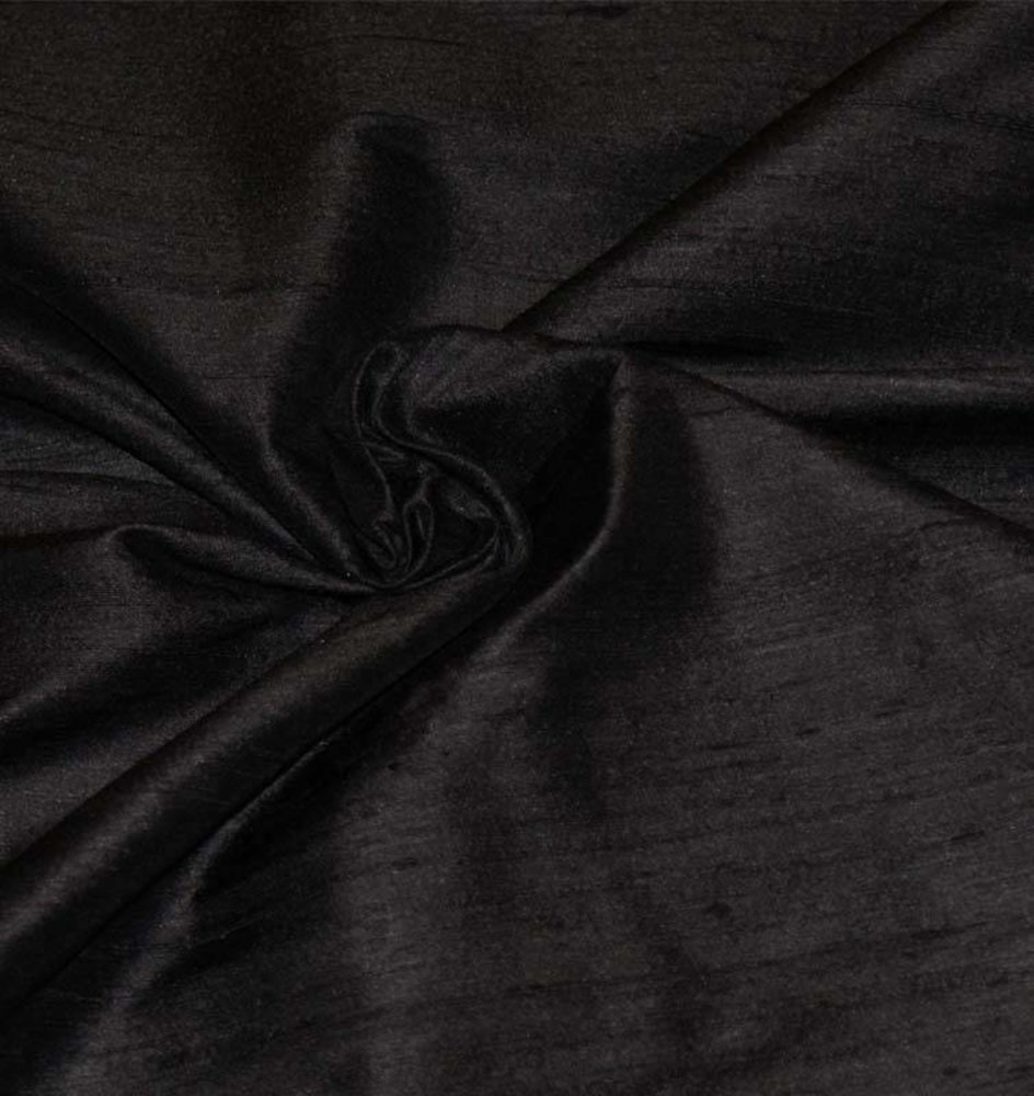 Dupion Silk D3 - black Dupion Silk D3 - black