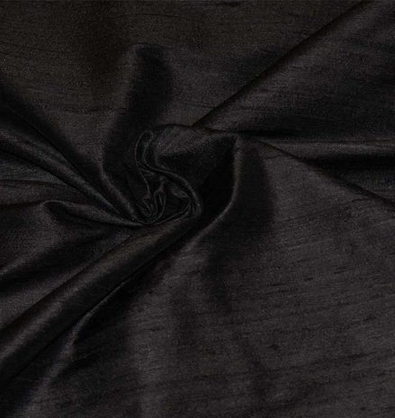 Dupion Silk D3 - black Dupion Silk D3 - black