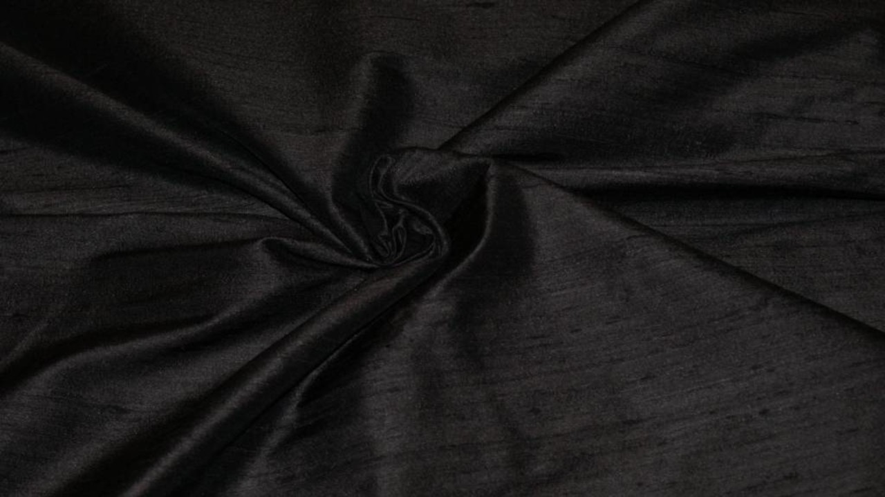 Soie Dupion D3 - noir Soie Dupion D3 - noir