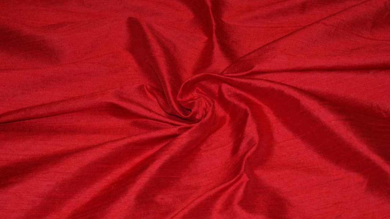 Dupion Silk D04 - red