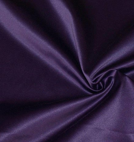 Coton Brillant Uni S07 - violet foncé