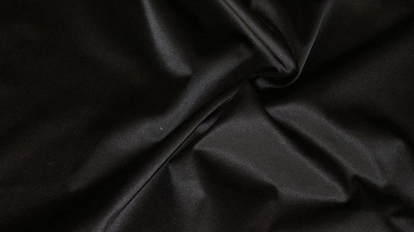 Glossy Cotton Uni S01 - noir Glossy Cotton Uni S01 - noir