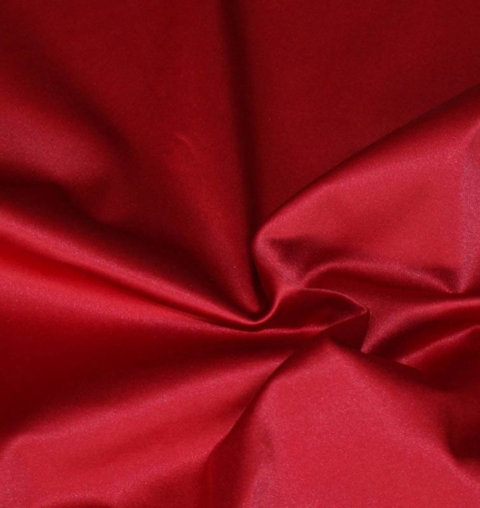 Glänzende Baumwolle Uni S13 - rot