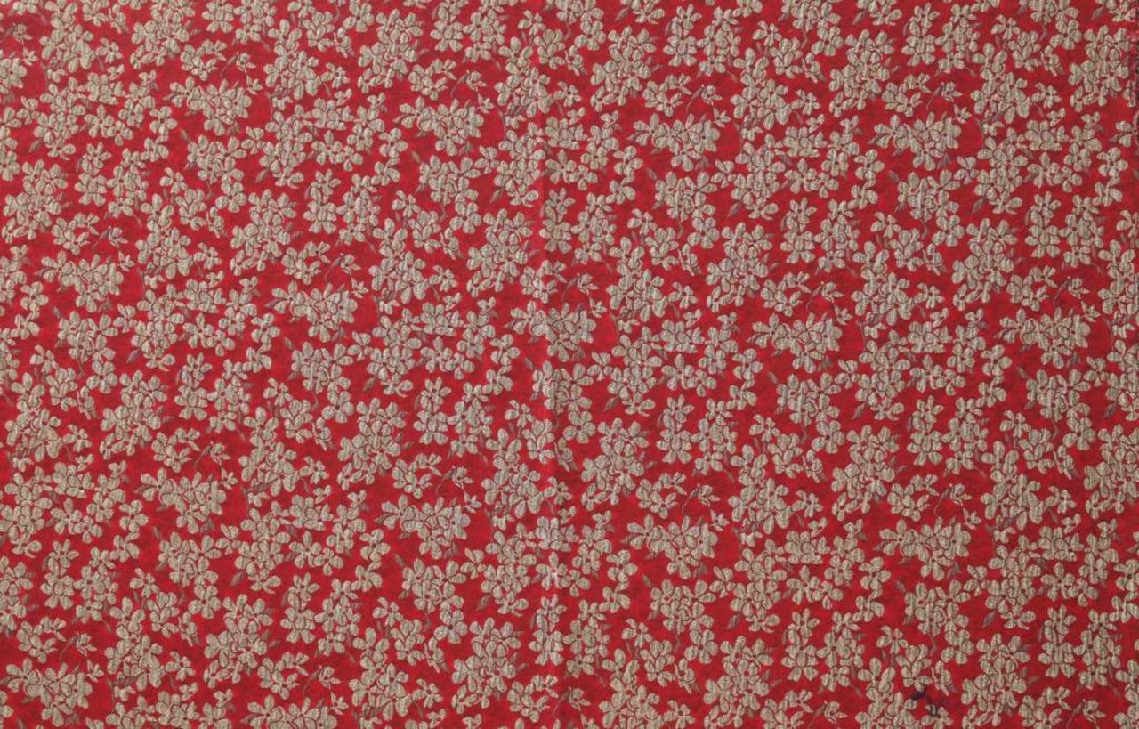 Jacquard  1007 - rood / taupe Jacquard  1007 - rood / taupe