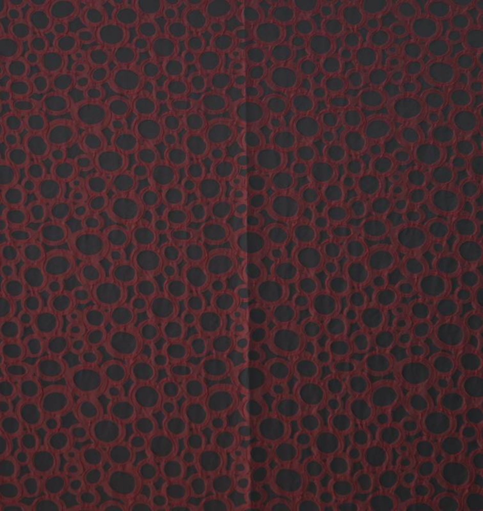 Jacquard 1070 - rouge foncé / noir Jacquard 1070 - rouge foncé / noir