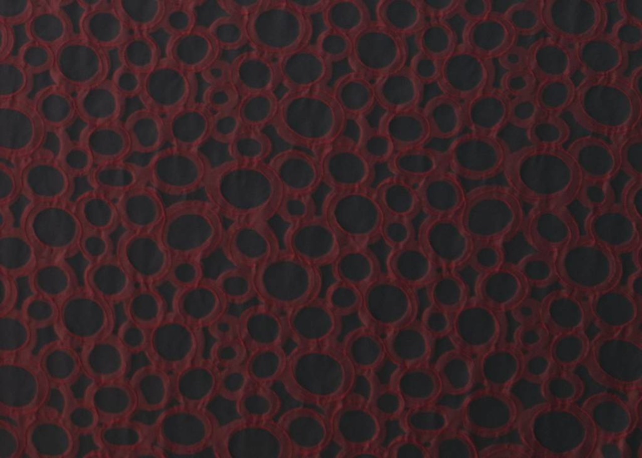 Jacquard 1070 - rouge foncé / noir Jacquard 1070 - rouge foncé / noir