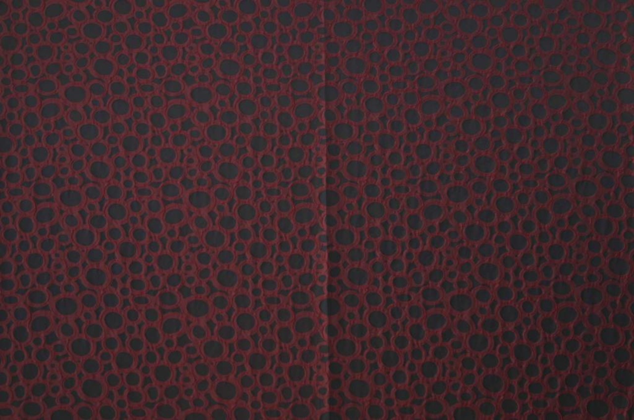 Jacquard 1070 - rouge foncé / noir Jacquard 1070 - rouge foncé / noir