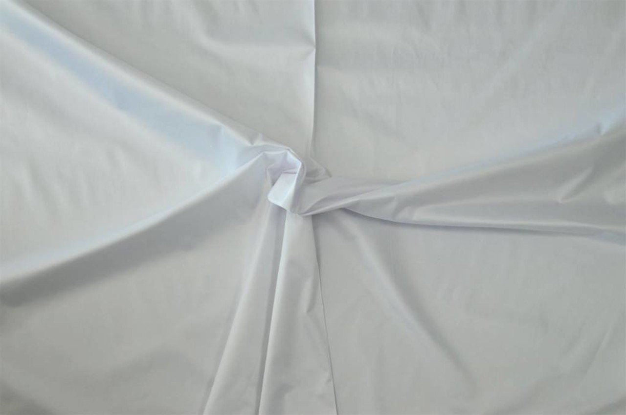 Glossy Cotton Uni S14 - white Glossy Cotton Uni S14 - white