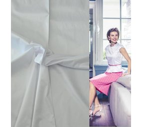 Glossy Cotton Uni S14 - white Glossy Cotton Uni S14 - white