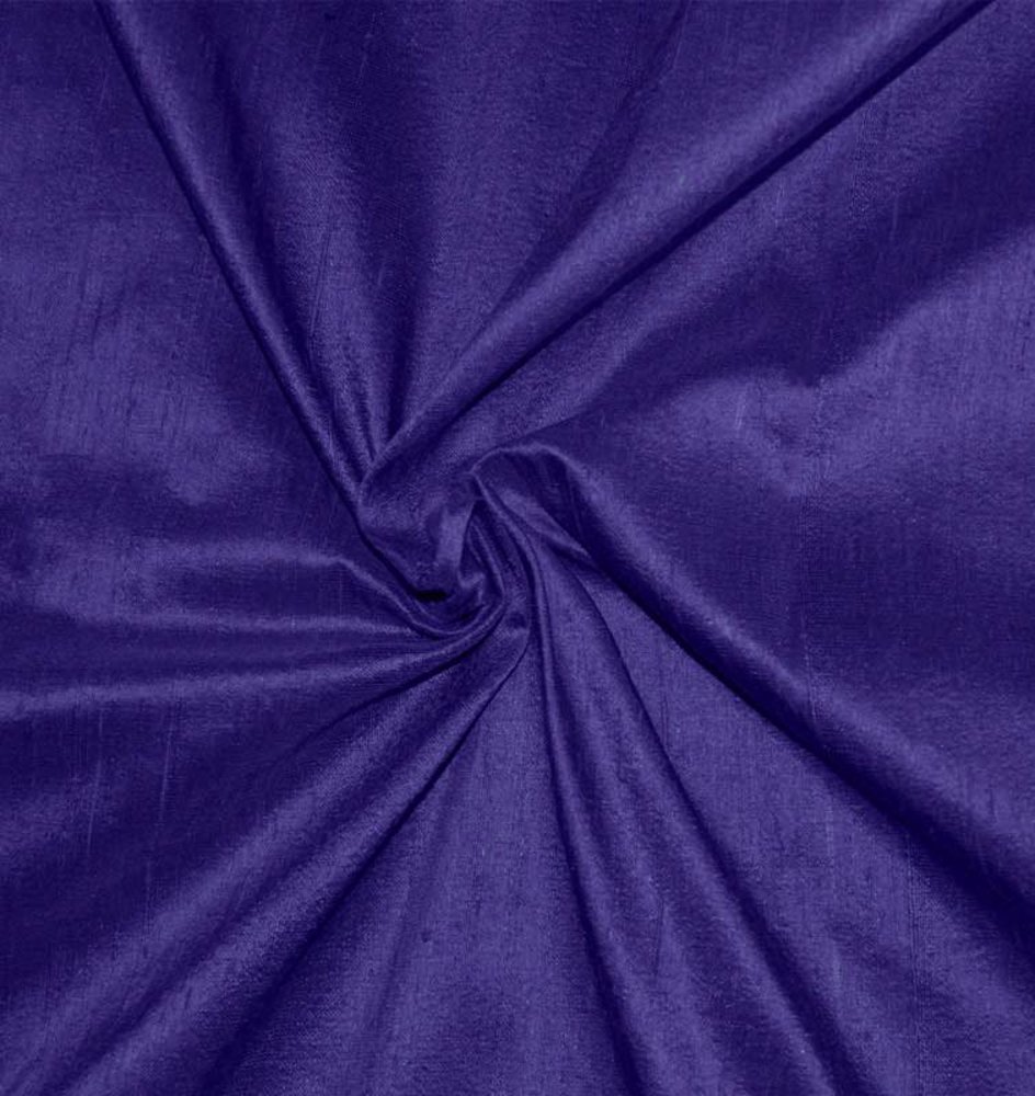 Dupion Silk D35 - dark cobalt blue / purple