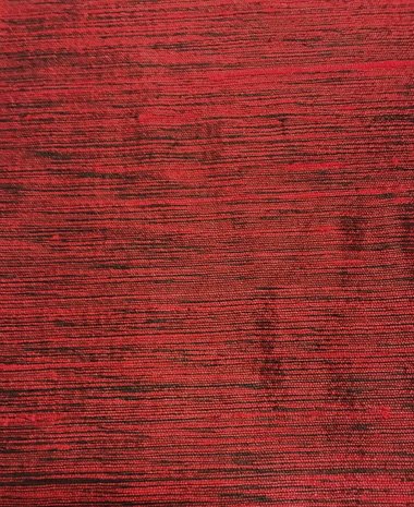 Dupion Silk D36 - rouge foncé avec noir Dupion Silk D36 - rouge foncé avec noir