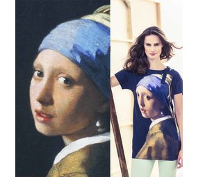 Jersey Inkjet 491 - Het meisje met de parel Jersey Inkjet 491 - Het meisje met de parel