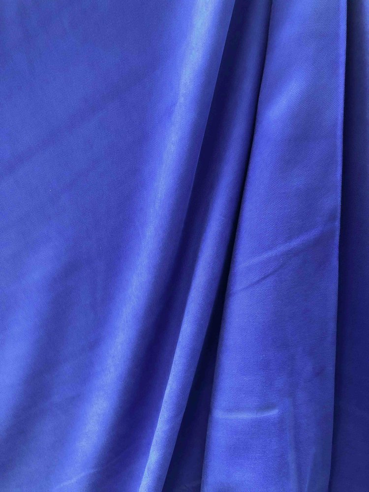Viscose Gabardine Brushed  SV01 - kobaltblauw Viscose Gabardine Brushed  SV01 - kobaltblauw