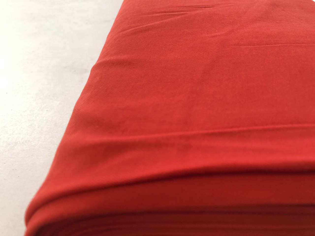 Viscose Gabardine Brushed SV02 - felrood Viscose Gabardine Brushed SV02 - felrood