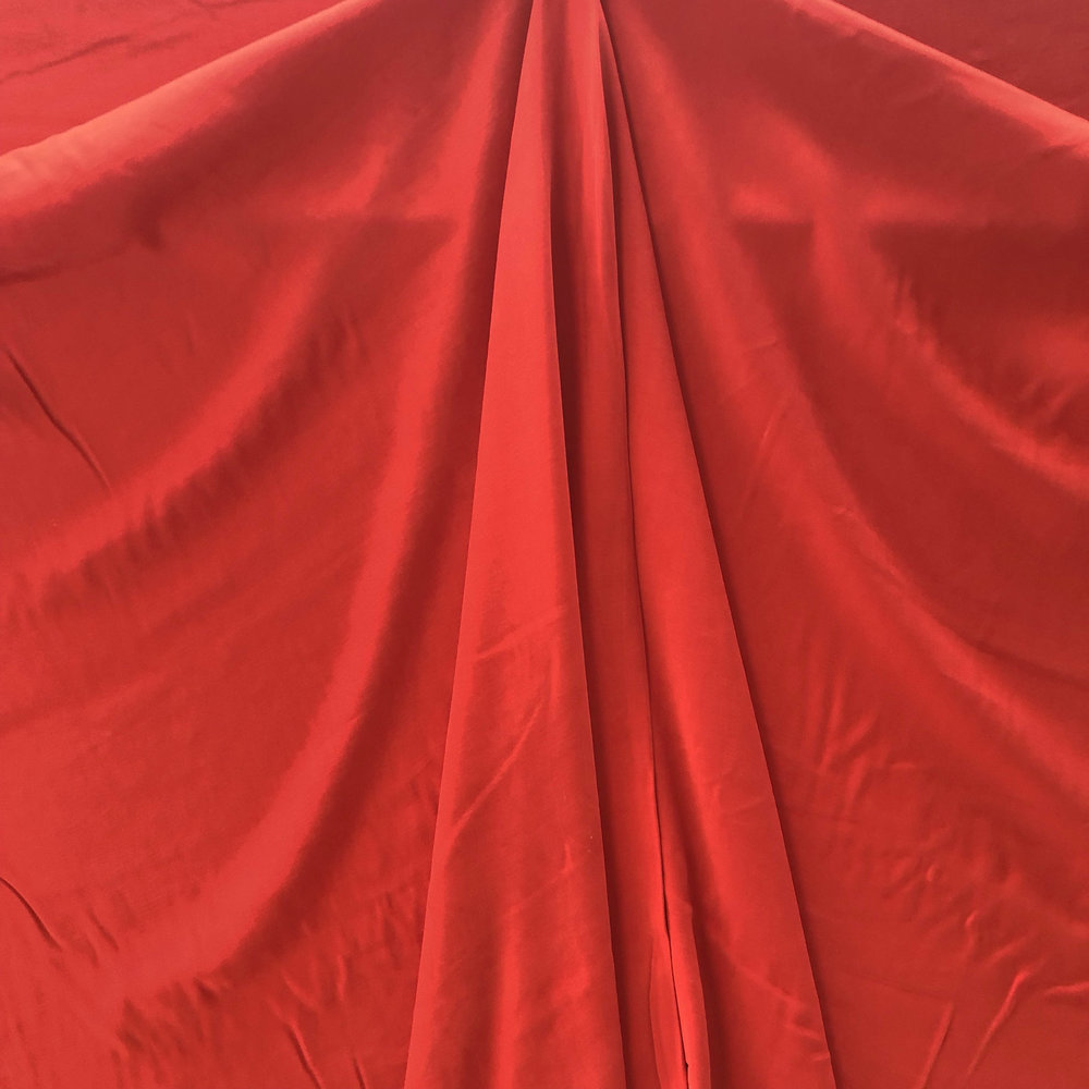 Viskose Gabardine Brushed SV02 - leuchtend rot Viskose Gabardine Brushed SV02 - leuchtend rot