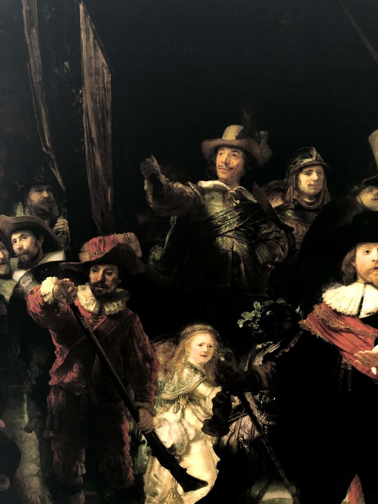 Glans Katoen Inkjet 1727 - Rembrandt van Rijn  / Nachtwacht