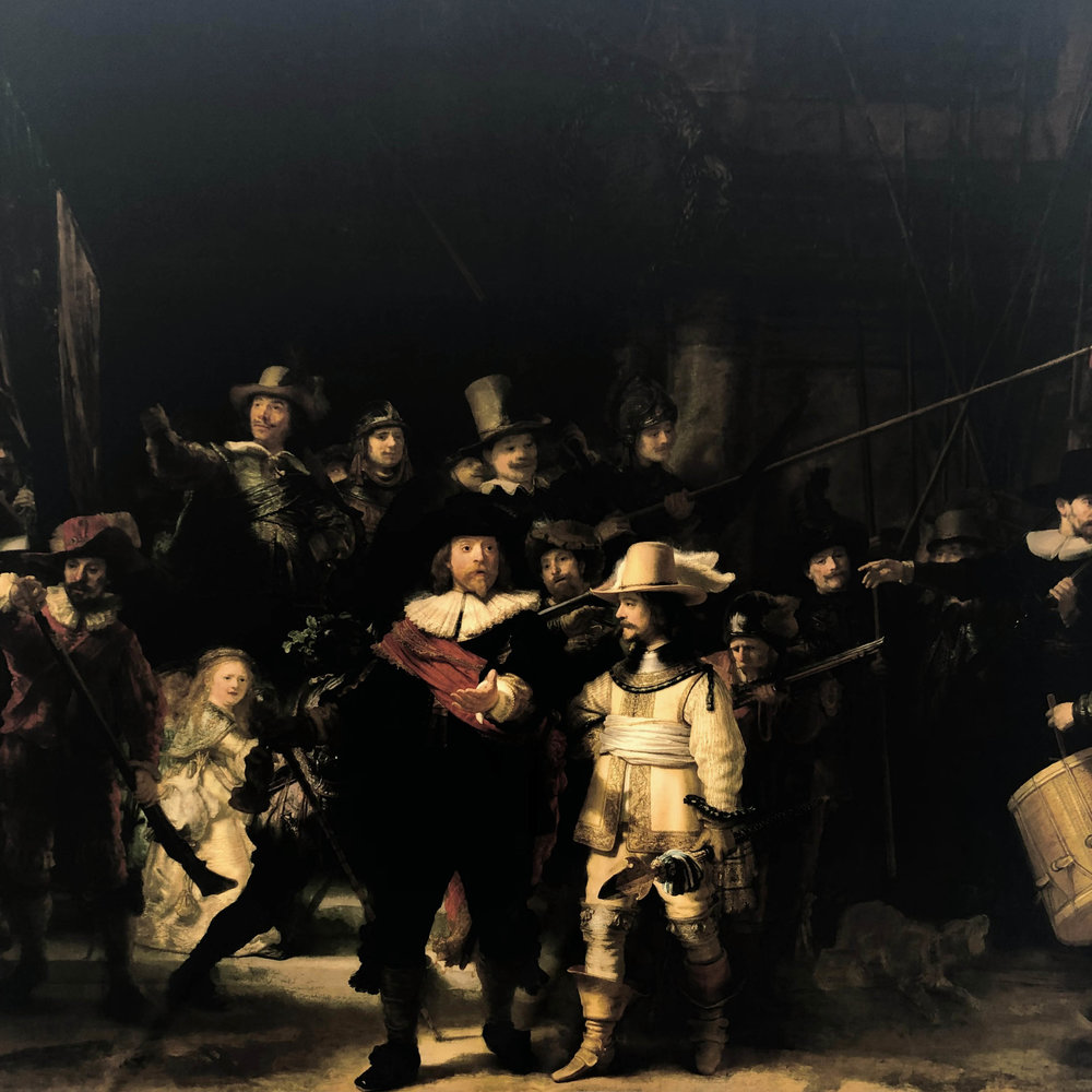 Jet d'encre de coton brillant 1727 - Rembrandt van Rijn / Nightwatch