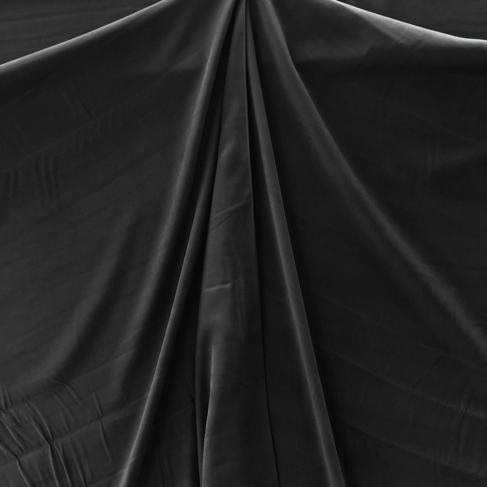 Viscose Gabardine Brushed SV10 - zwart Viscose Gabardine Brushed SV10 - zwart