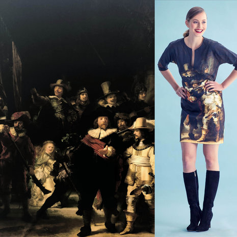 Glans Katoen Inkjet 1727 - Rembrandt van Rijn  / Nachtwacht