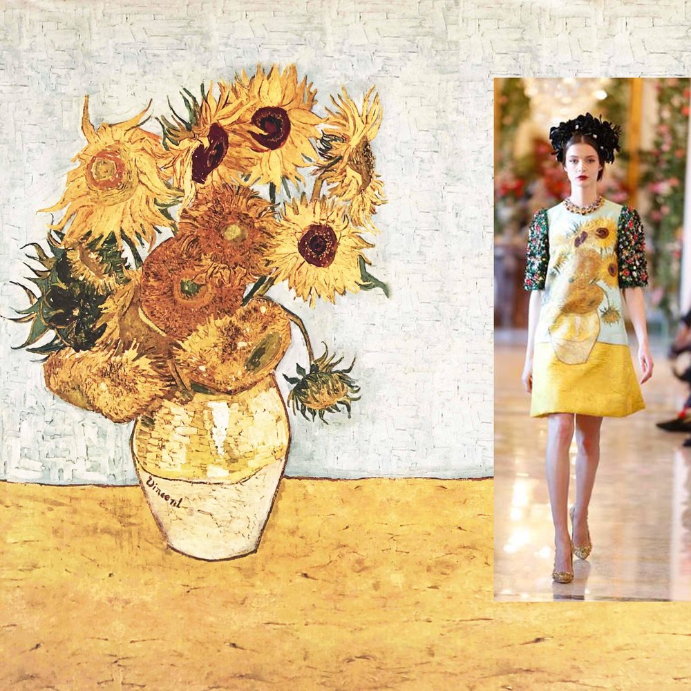 Punta di Roma+ 1712 - Zonnebloemen, Vincent Van Gogh - StoffenBestellen.nl