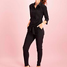 Italian Travel Stretch Jersey J21 - zwart