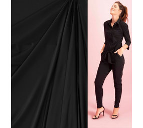 Italian Travel Stretch Jersey J21 - zwart