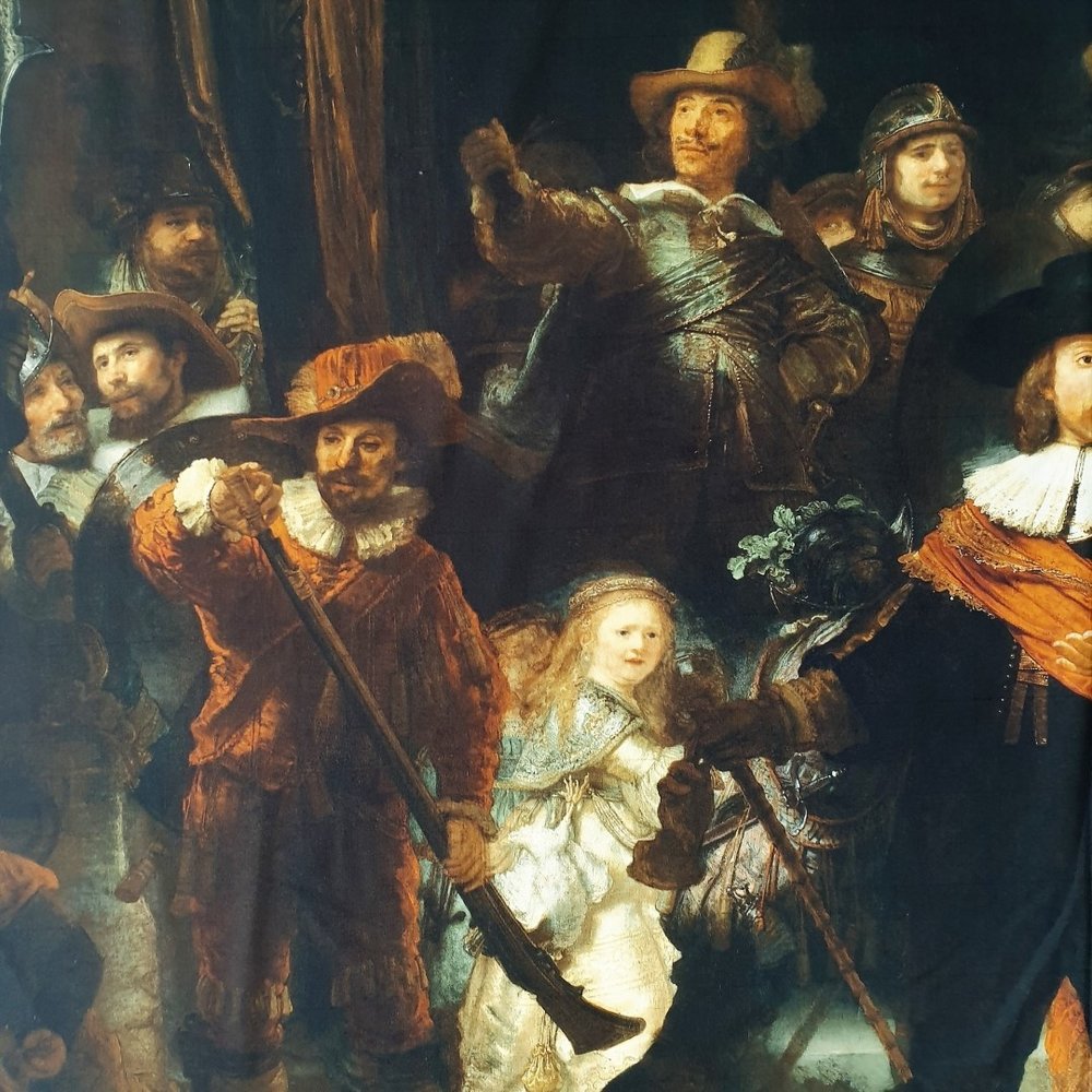 Cotton Inkjet 392 - Rembrandt van Rijn / Nachtwache Cotton Inkjet 392 - Rembrandt van Rijn / Nachtwache