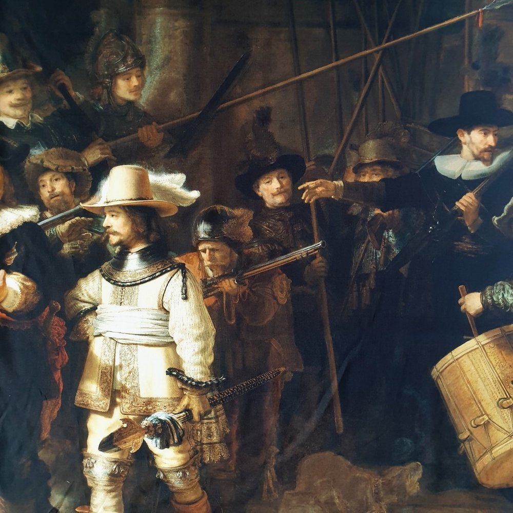 Cotton Inkjet 392 - Rembrandt van Rijn / Nachtwache Cotton Inkjet 392 - Rembrandt van Rijn / Nachtwache