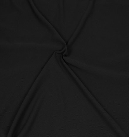 Piqué Stretch PS04 - zwart Piqué Stretch PS04 - zwart