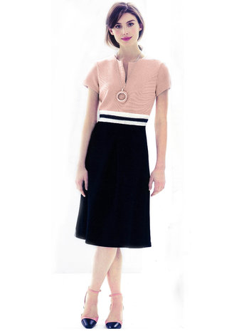 Pique Stretch PS07 - light salmon pink Pique Stretch PS07 - light salmon pink