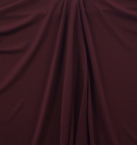 Piqué Stretch PS19 - burgundy Piqué Stretch PS19 - burgundy