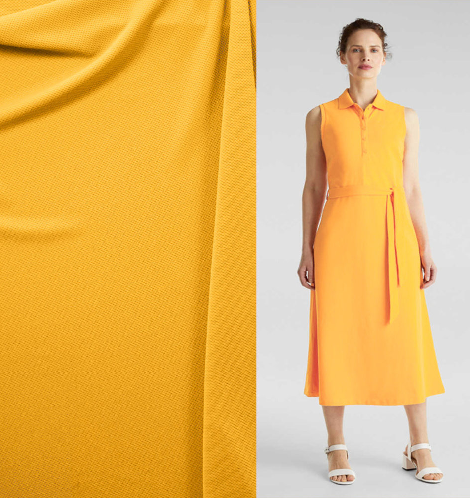 Piqué Stretch PS23 - summer yellow