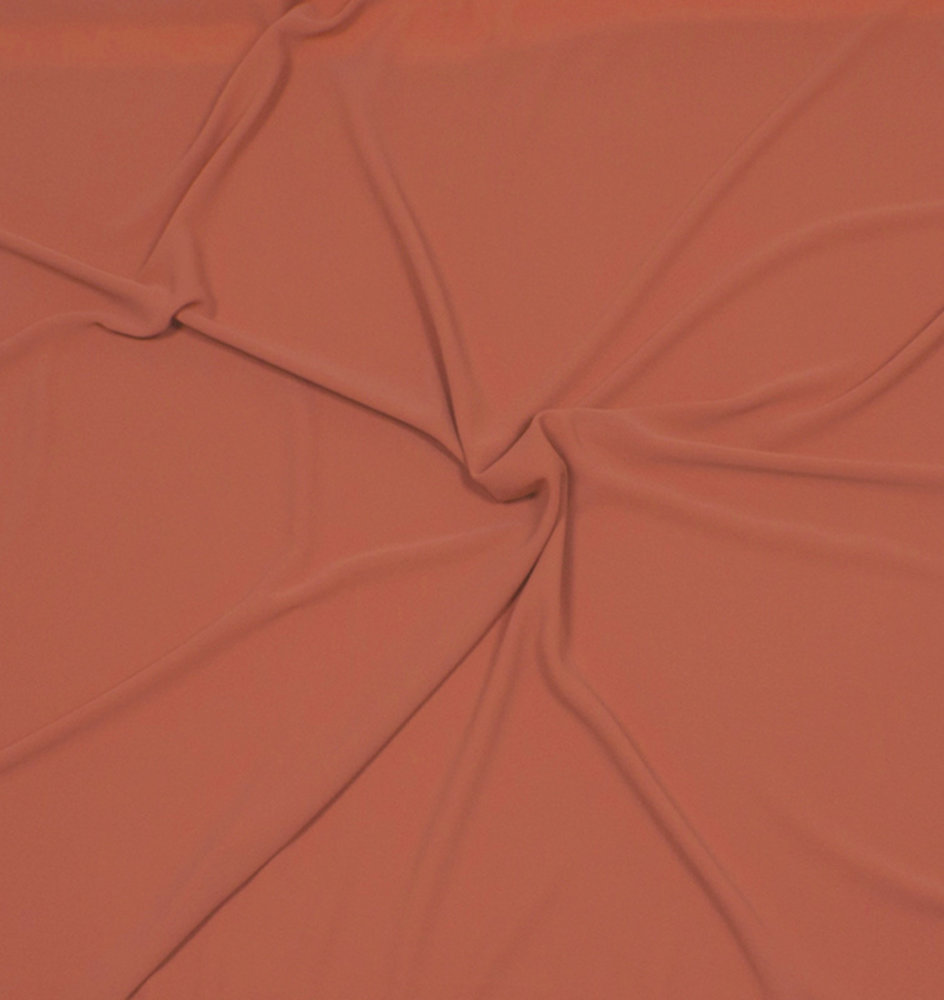 Embossed Chiffon SC03 - brique / orange Embossed Chiffon SC03 - brique / orange