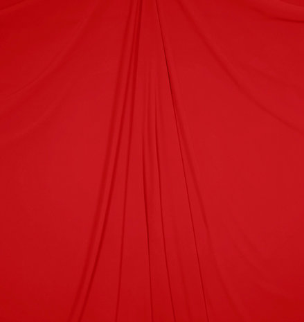 Geprägter Chiffon SC12 - leuchtend rot Geprägter Chiffon SC12 - leuchtend rot