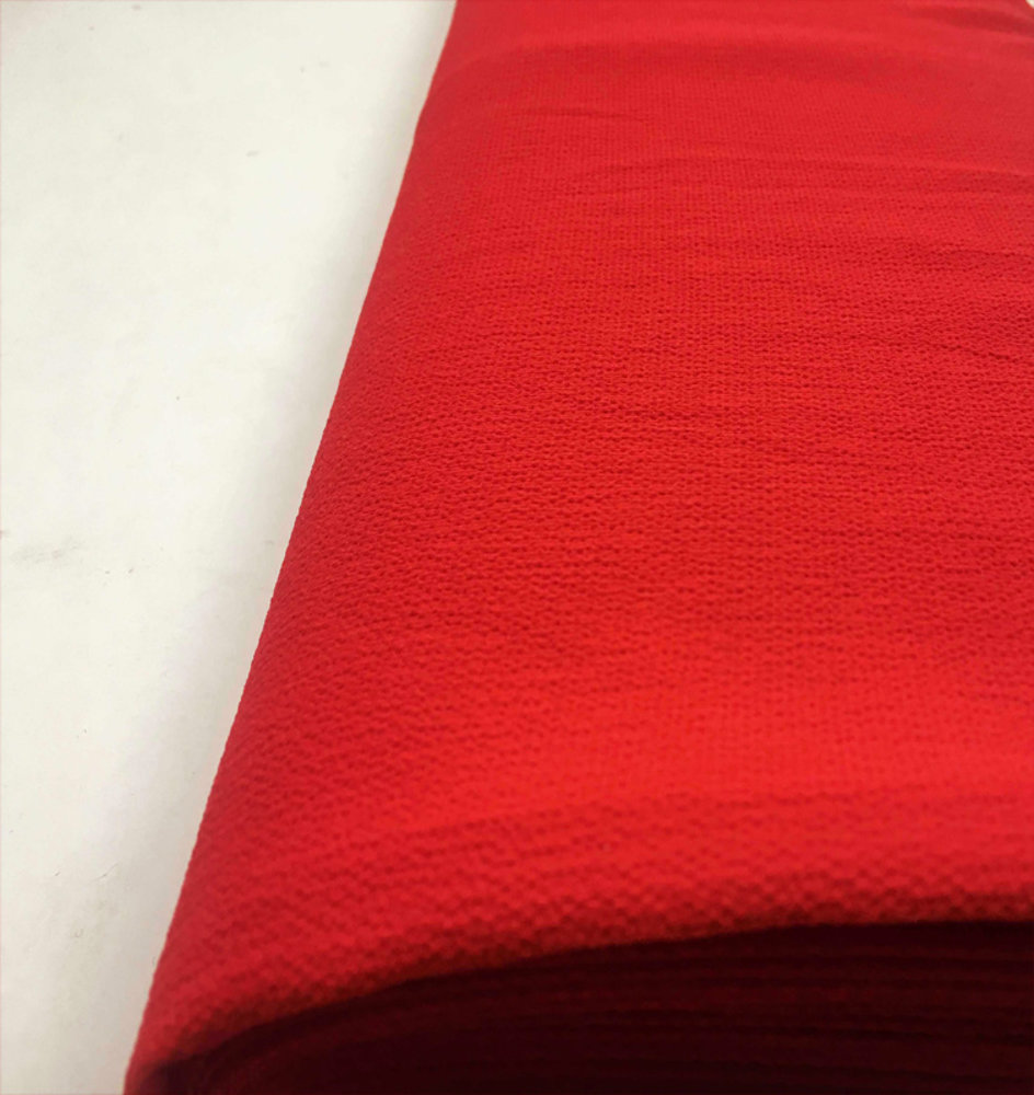 Geprägter Chiffon SC12 - leuchtend rot Geprägter Chiffon SC12 - leuchtend rot