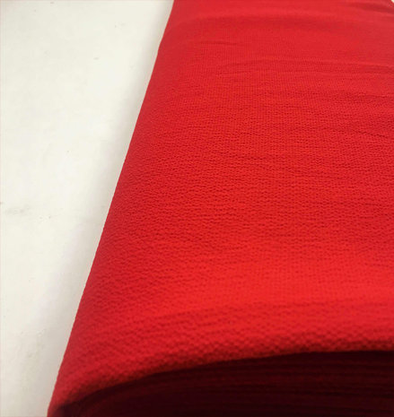 Geprägter Chiffon SC12 - leuchtend rot Geprägter Chiffon SC12 - leuchtend rot