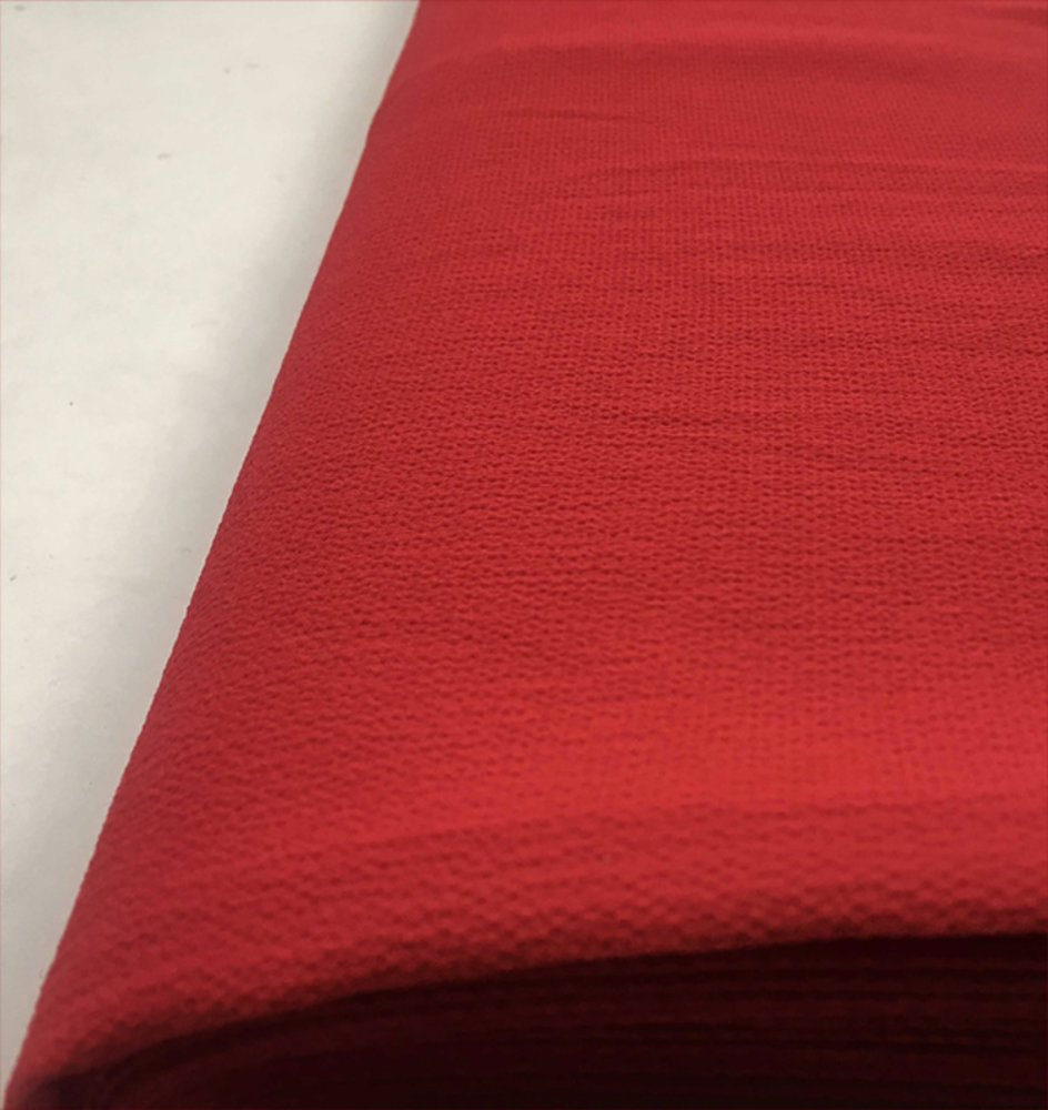 Mousseline de soie gaufrée SC19 - rouge Mousseline de soie gaufrée SC19 - rouge