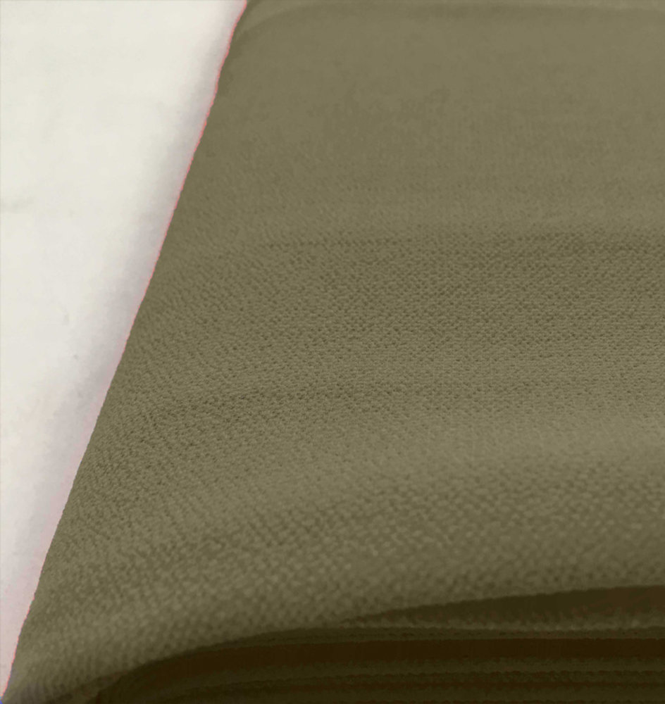 Mousseline de soie gaufrée SC20 - vert armée