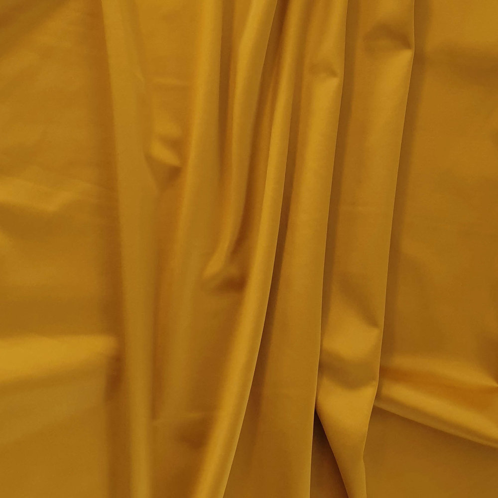 Glossy Cotton Uni S33 - golden yellow